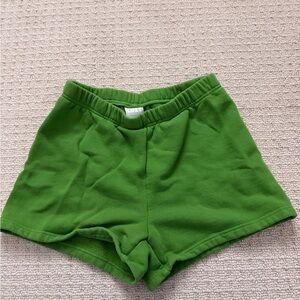 Aritzia TNA Leaf Green Athletic Shorts